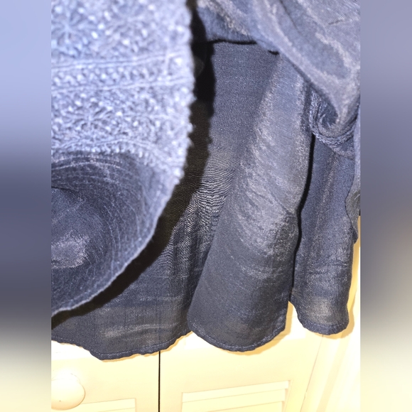 Style & Co Women's XL 3/4 Sleeve Embroidered Lace Top - Picture 9 of 16